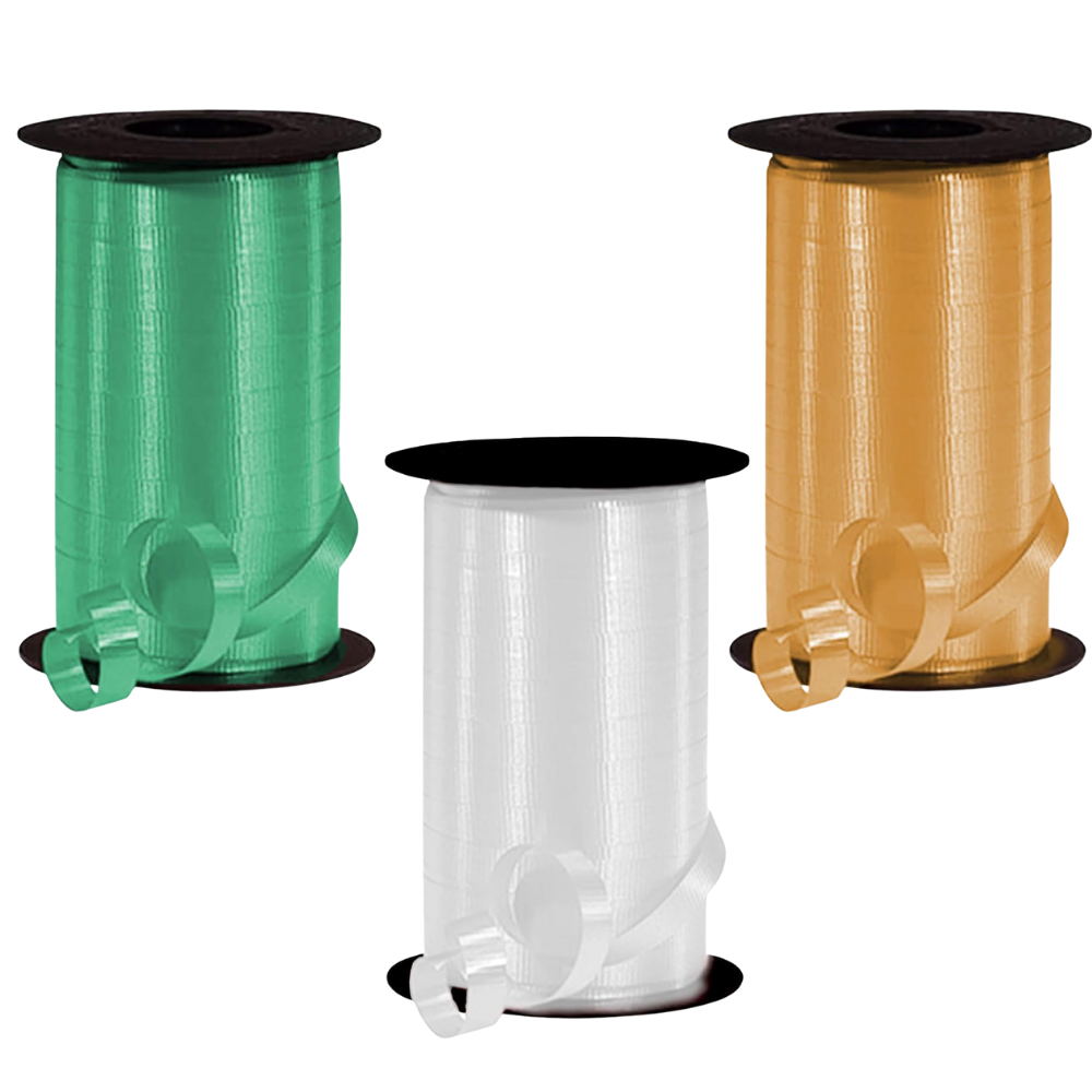PMU Curling Ribbon Set – Crimped Ribbon for Gift Wrapping, Decorative Bows, Balloons & Craft Projects