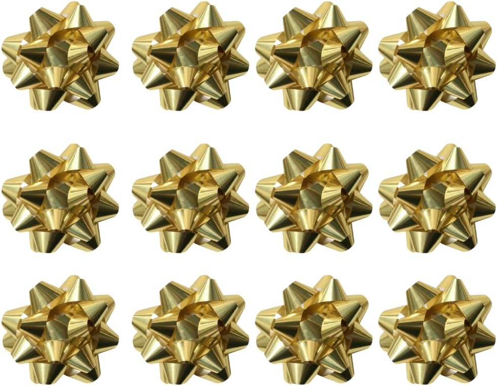 PMU Decorative Confetti Gift Bows (12/Pkg) Pkg/1