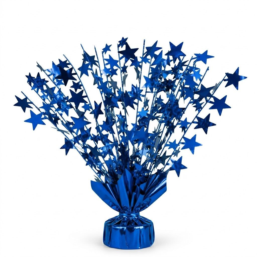 PMU Starburst Balloon Centerpiece - Beautiful Table Centerpieces for Memorial Day, Birthdays, Halloween, Veterans Day Party & Independence Day Celebration - 15in / 7.34cm