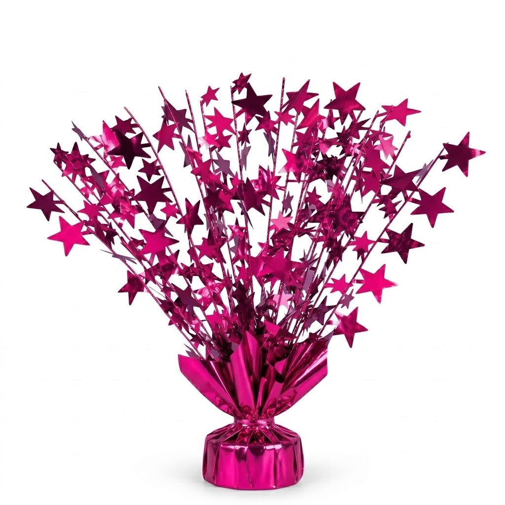 PMU Starburst Balloon Centerpiece - Beautiful Table Centerpieces for Memorial Day, Birthdays, Halloween, Veterans Day Party & Independence Day Celebration - 15in / 7.34cm
