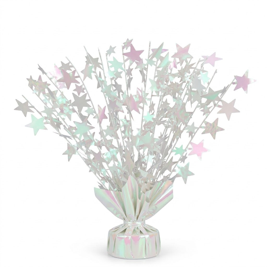 PMU Starburst Balloon Centerpiece - Beautiful Table Centerpieces for Memorial Day, Birthdays, Halloween, Veterans Day Party & Independence Day Celebration - 15in / 7.34cm