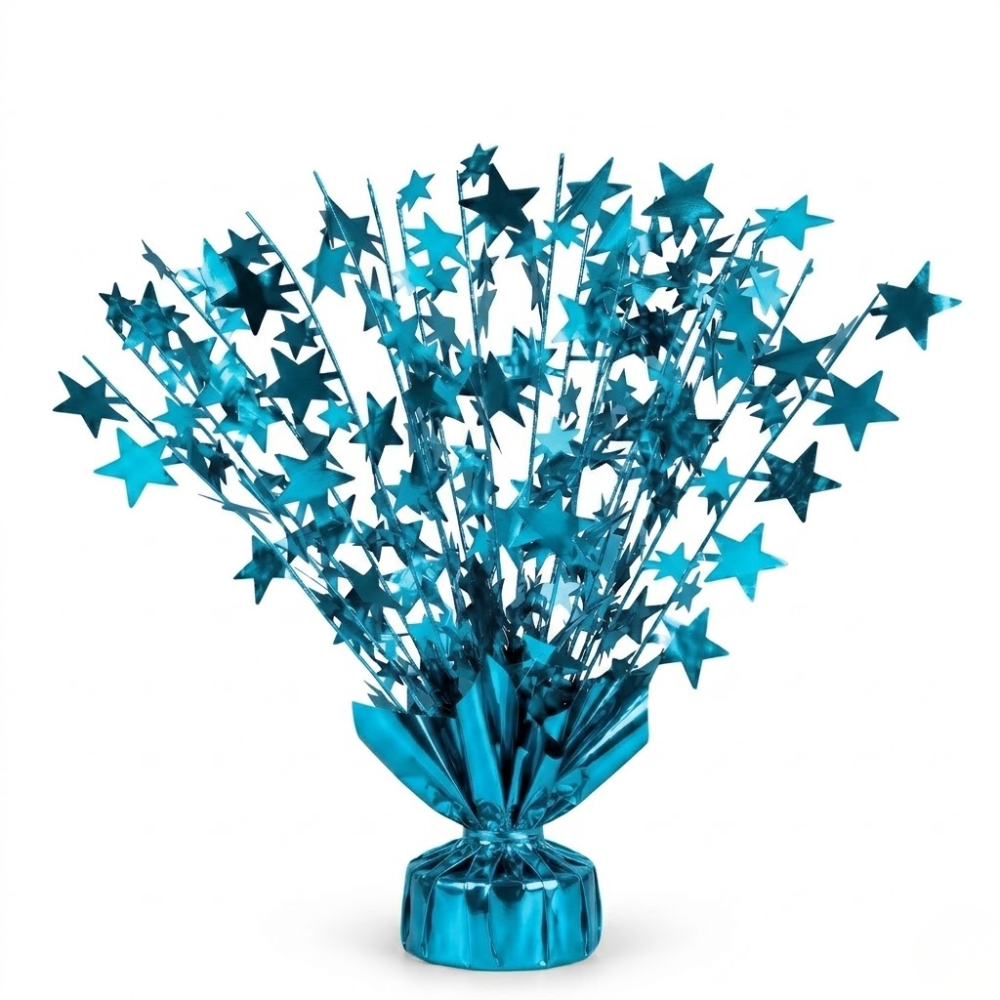 PMU Starburst Balloon Centerpiece - Beautiful Table Centerpieces for Memorial Day, Birthdays, Halloween, Veterans Day Party & Independence Day Celebration - 15in / 7.34cm