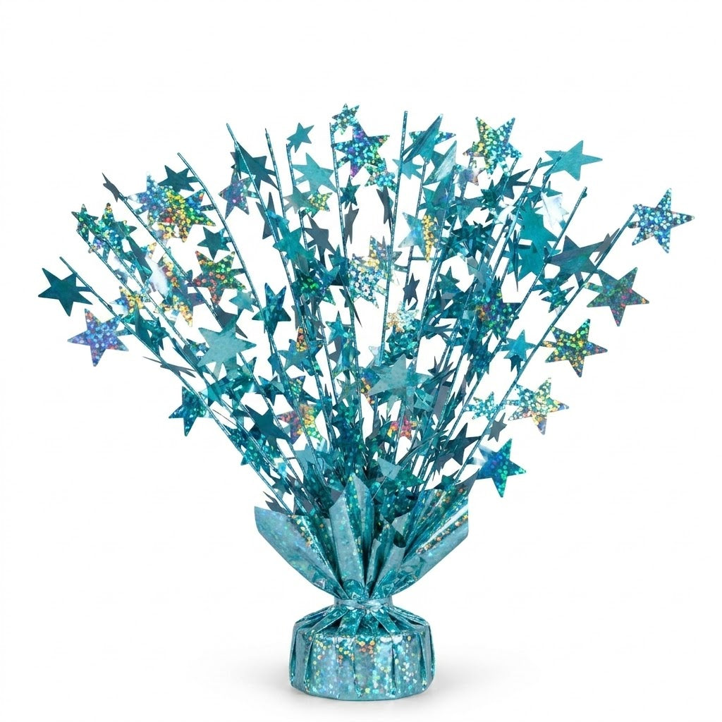 PMU Starburst Balloon Centerpiece - Beautiful Table Centerpieces for Memorial Day, Birthdays, Halloween, Veterans Day Party & Independence Day Celebration - 15in / 7.34cm
