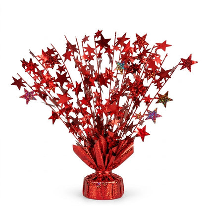 PMU Starburst Balloon Centerpiece - Beautiful Table Centerpieces for Memorial Day, Birthdays, Halloween, Veterans Day Party & Independence Day Celebration - 15in / 7.34cm