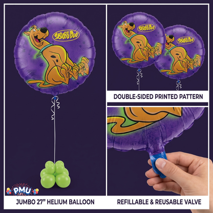 PMU Scooby-Do 27 Inch Mylar Balloon For Birthday, Party Supplies & Decorations Purple