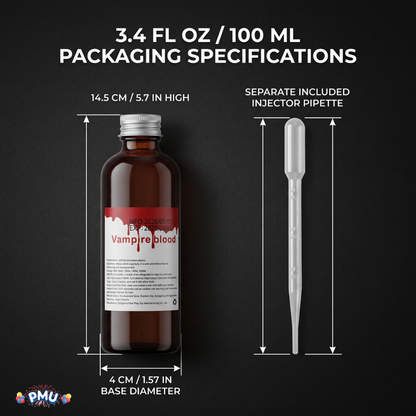 PMU Fake Blood, Halloween Costume Makeup, Fake Blood for Costumes