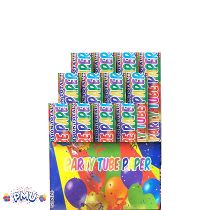 PMU Cannons Party Poppers - Confetti Blaster for Drive-by Birthdays-Celebrations, Graduation, Wedding, Christmas, New Year’s Eve - Party Poppers Confetti Shooters, Pkg/12