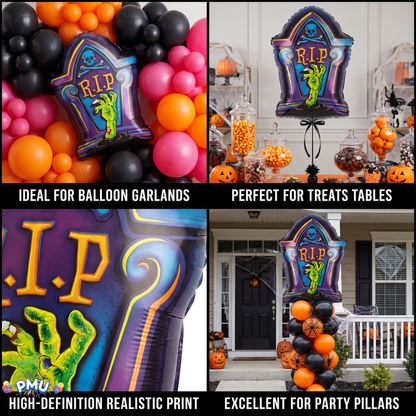 PMU Halloween Balloons Mylar-Foil