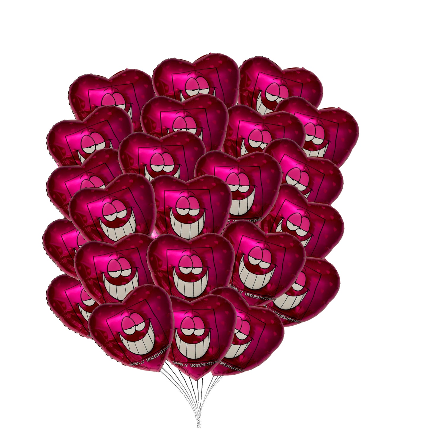 PMU Happy Valentine's Day 18 Inch Hearts Mylar-Foil Balloon