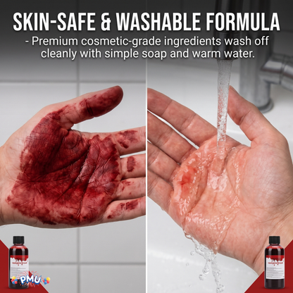 PMU Fake Blood, Halloween Costume Makeup, Fake Blood for Costumes