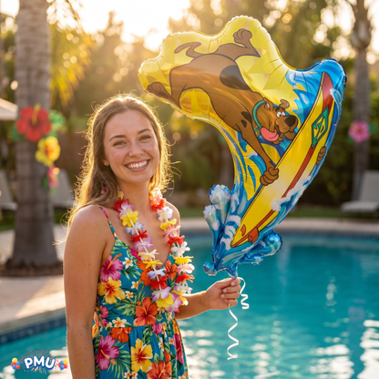 PMU 25 Pc Scooby-Do 40Inch Mylar Balloon For Birthday, Party Supplies & Decorations Surfing