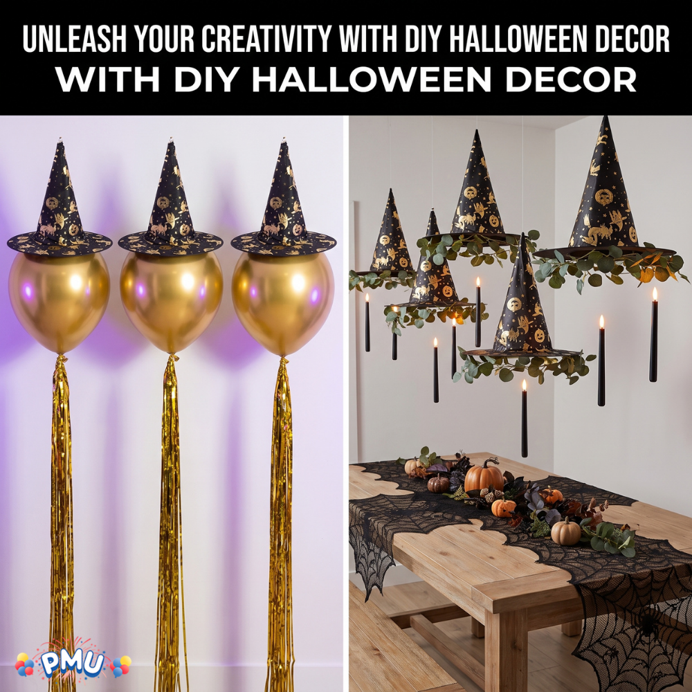 PMU Halloween Party Accessories Decoration Costume Witch Hats