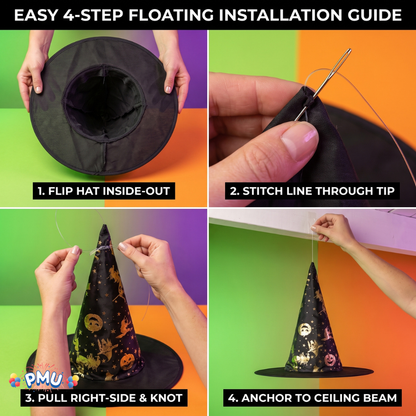 PMU Halloween Party Accessories Decoration Costume Witch Hats
