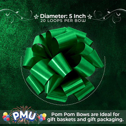 PMU Pom Pom - Pull Out Bows 5 Inch - 20 Loops