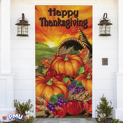 PMU Door Covers - Thanksgiving Door Covers - Thanksgiving Banner - Front Door Cover for Thanksgiving