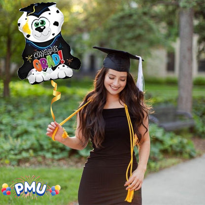 PMU Graduation Congrats Grad Star Shape 30 Inch Mylar Balloon