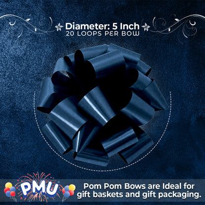 PMU Pom Pom - Pull Out Bows 5 Inch - 20 Loops