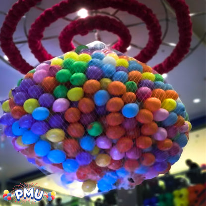 PMU Balloon Release - Reusable Balloon Netting - Balloon Drop Release for Birthday Celebration, Graduation, New Year’s Eve Party Supplies