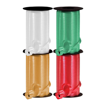 PMU 4 Rolls Christmas Curling Ribbon for Gift Wrap & Holiday Crafts