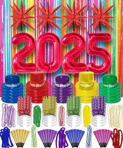 PMU New Year's Eve Party Supplies 2024 Party Kit for New Year's Eve Decorations Supplies, Outfits for Adults, Men and Women