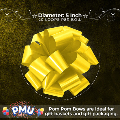 PMU Pom Pom - Pull Out Bows 5 Inch - 20 Loops
