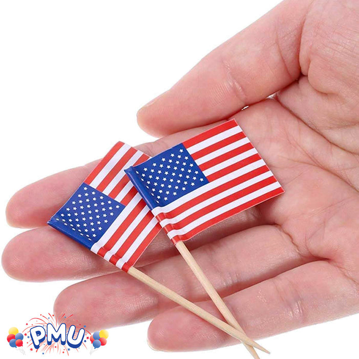 PMU Patriotic American Flag Toothpicks Party Accessory