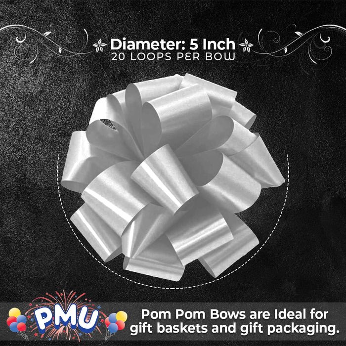 PMU Pom Pom - Pull Out Bows 5 Inch - 20 Loops