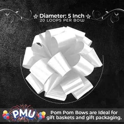 PMU Pom Pom - Pull Out Bows 5 Inch - 20 Loops