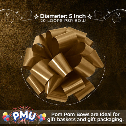 PMU Pom Pom - Pull Out Bows 5 Inch - 20 Loops