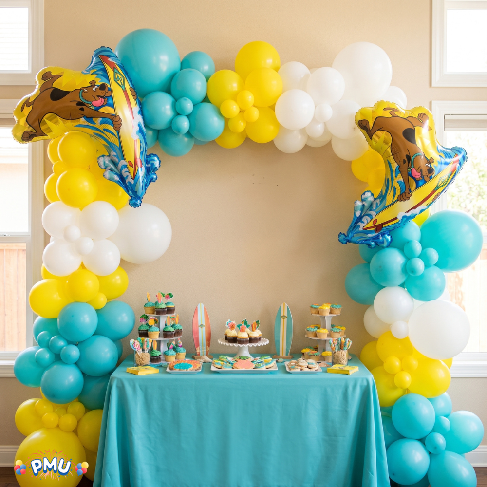 PMU 25 Pc Scooby-Do 40Inch Mylar Balloon For Birthday, Party Supplies & Decorations Surfing