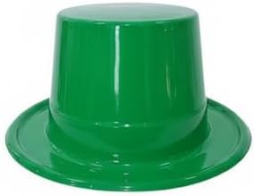 PMU Plastic Party Top Hat for Adults & Kids - Plastic Hat for Parties, New Year Events, Magic Shows & Photo Booth Props
