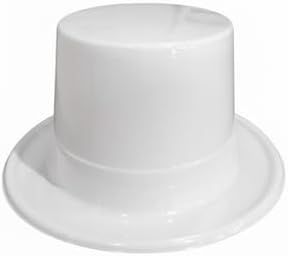 PMU Plastic Party Top Hat for Adults & Kids - Plastic Hat for Parties, New Year Events, Magic Shows & Photo Booth Props