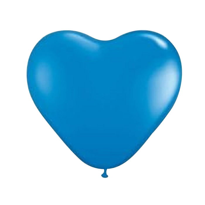 PMU 6in Heart Shape Latex Balloons for party supplies and decorations