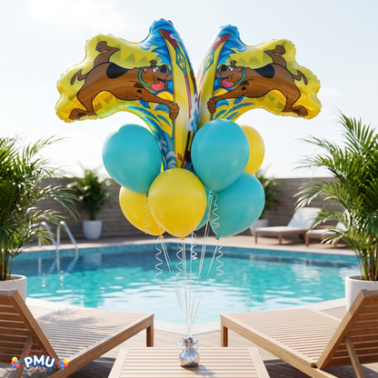 PMU 25 Pc Scooby-Do 40Inch Mylar Balloon For Birthday, Party Supplies & Decorations Surfing