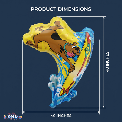 PMU 25 Pc Scooby-Do 40Inch Mylar Balloon For Birthday, Party Supplies & Decorations Surfing