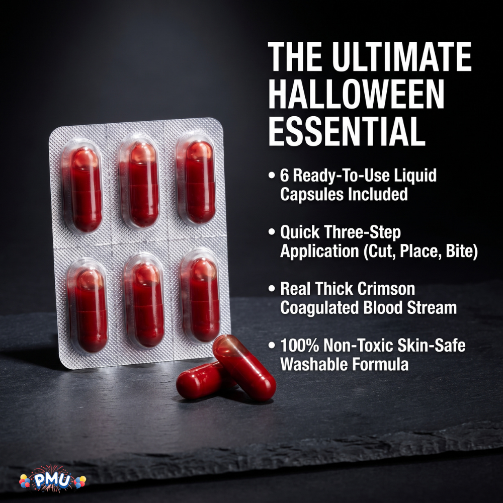 PMU Fake Blood, Halloween Costume Makeup, Fake Blood for Costumes