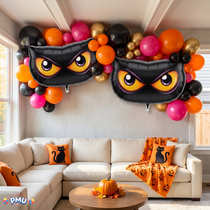 PMU Halloween Mylar Foil Balloons for Halloween Party Decorations, Haunted House, Photo Booth & Spooky Celebrations