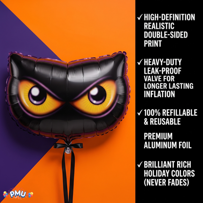 PMU Halloween Mylar Foil Balloons for Halloween Party Decorations, Haunted House, Photo Booth & Spooky Celebrations