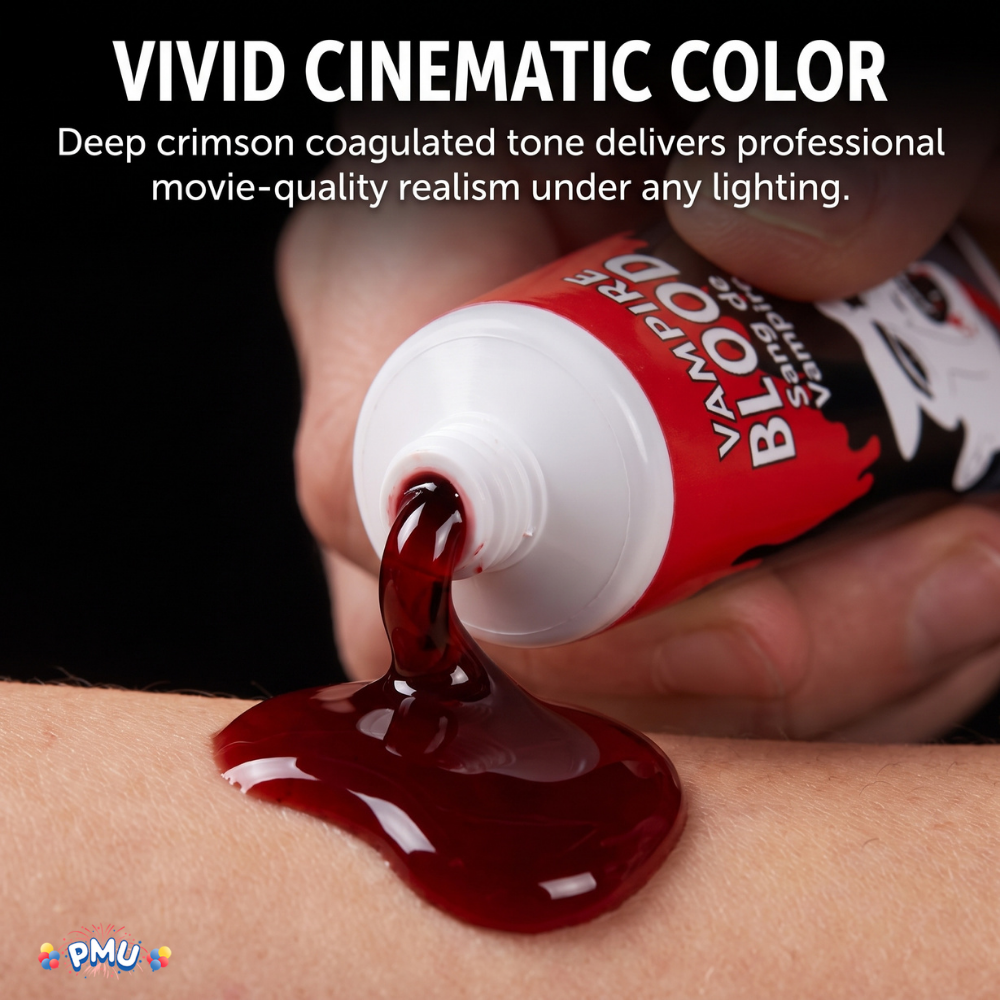 PMU Fake Blood, Halloween Costume Makeup, Fake Blood for Costumes
