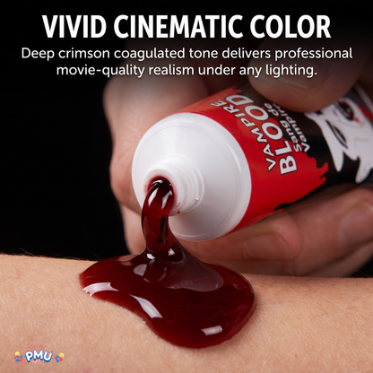 PMU Fake Blood, Halloween Costume Makeup, Fake Blood for Costumes
