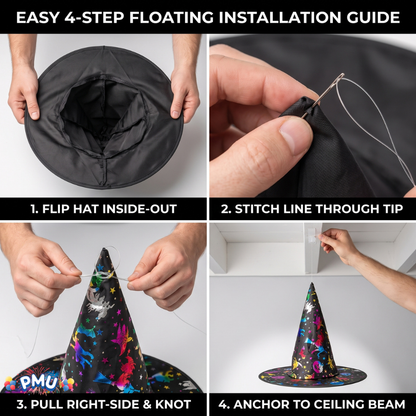 PMU Halloween Party Accessories Decoration Costume Witch Hats