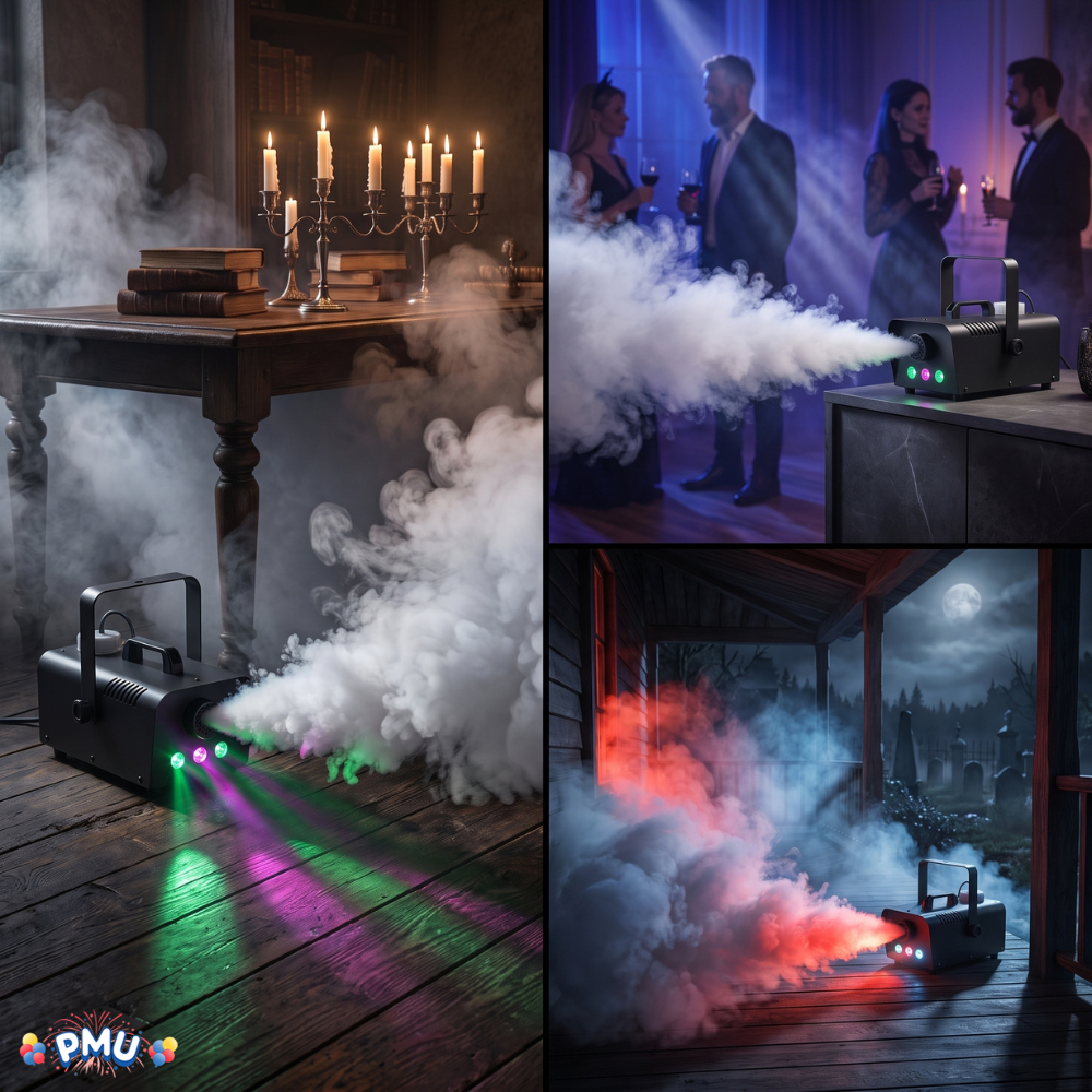 PMU GroundCloud Low-Lying Fog Emitter - Great for Halloween Decorations, Graveyards and Dance Floors Theme Effect