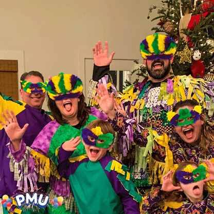 PMU Mardi Gras Jester, Crawfish, Sequin Hat, Headband Costume Accessory