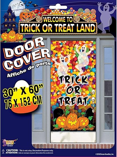 PMU Halloween Window Poster  - Perfect Halloween Painting Posters for Room & Wall Art - Scary Party Theme Supplies - Backlit Poster