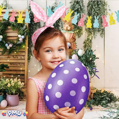 PMU Easter Celebrations Blow Molded Easter Eggs Decorations 16 inch - Lawn Decoration, Easter Party Accessories