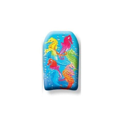 PMU 26 Inch Graphics Printed Bodyboard - Lightweight Wrist Leash Slick Bottom Boogie Board for Beach, Sea & Pool - Surfing Board for Kids, Teens & Adults Wave Conditions  Pkg/1