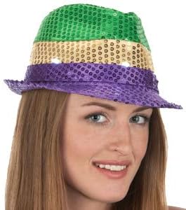 PMU Mardi Gras Hats Wearable Holiday Party Costume for Men and Women Party Accessory Pkg/1,3,6
