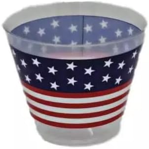 PMU Patriotic Stars and Stripes American Flag Patterned Paper Patriotic Party Tableware