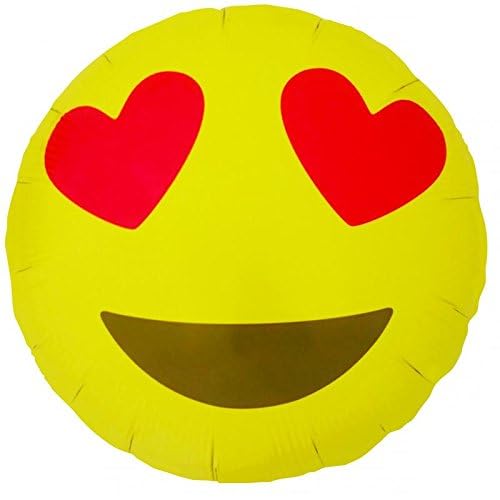 PMU Heart Shaped Happy Valentine's Day Balloons 18-Inch Mylar Idea Gift for Him or Her & Valentine Party Decorations