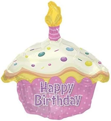 PMU Happy Birthday 18 Inch Mylar-Foil Balloon